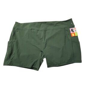 NWT Alder Apparel Performance Bike Shorts Green 6X (32/34)